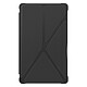 Avizar Étui pour Samsung Tab A7 Lite Clapet Multi-positions Coque Renforcée Gris Etui folio Gris en Eco-cuir, Galaxy Tab A7 Lite