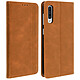 Avizar Housse Samsung Galaxy A50 Etui Coque Effet Vieilli Porte-cartes Support - Camel - Revêtement en eco-cuir avec un aspect vieilli et des motifs à carreaux en relief