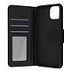 Avizar Housse Pour Apple iPhone 13 Cuir premium Porte-carte Fonction Support vidéo  noir Etui en véritable cuir conçu spécialement pour IPhone 13.