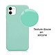 LaCoqueFrançaise Coque iPhone 11 Vert Pale Silicone Liquide toucher doux , Anti Chocs pas cher