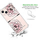 Avis LaCoqueFrançaise Coque iPhone 13 anti-choc souple angles renforcés transparente Motif Rose Pivoine