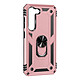 Avizar Coque pour Samsung Galaxy S23 Rigide Bague Support  Rose champagne - Coque de protection bi-matière spécifiquement conçu pour le Samsung Galaxy S23