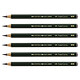 FABER-CASTELL Crayon CASTELL 9000 Jumbo Mine 5,3 mm HB x 6 Crayon