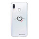 LaCoqueFrançaise Coque Samsung Galaxy A40 360 intégrale transparente Motif Coeur Noir Amour Tendance Coque Samsung Galaxy A40 360 intégrale transparente Coeur Noir Amour Tendance