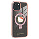 HELLO KITTY Coque MagSafe pour iPhone 15 Pailletée Fonction Support Vidéo Rose Poudré Coque rose translucide pailletée avec le célèbre motif Hello Kitty, ajoutant une touche de style à votre Apple iPhone 15