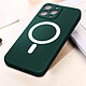 Avis Avizar Coque MagSafe pour iPhone 13 Pro Max Soft Touch Finition Mate Bords Surélevés  vert foncé