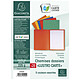 EXACOMPTA Paquet de 25 Chemises Lustro-Carte 225gm2 - 24x32cm - Couleurs assorties pas cher