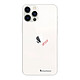 LaCoqueFrançaise Coque iPhone 12/12 Pro 360 intégrale transparente Motif Coeur Blanc Amour Tendance Coque iPhone 12/12 Pro 360 intégrale transparente Coeur Blanc Amour Tendance