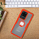 Avis Avizar Coque Samsung Galaxy S20 Ultra Rigide Bague Support Métallique Trasparent/Rouge