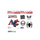 Marvel - Stickers Spiderman Stickers Marvel, modèle Spiderman.