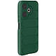 Avizar Coque pour Xiaomi Redmi 13 Antichoc Silicone Motif texturé 3D Vert Foncé - Protection antichoc avec les quatres coins renforcés pour encaisser les coups en cas de chutes