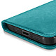 Mayaxess Étui pour iPhone 16 Pro Max Portefeuille avec Dragonne Turquoise pas cher