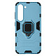 Avizar Coque pour Samsung Galaxy S23 Hybride Antichoc Bague Métallique Support  bleu - Coque Ring spécialement conçue pour votre Samsung Galaxy S23