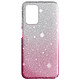 Avizar Coque pour Xiaomi Redmi 10 et Redmi 10 2022 Design Paillette Amovible Silicone Semi-rigide  Transparent / Rose - Conception multicouches 3 en 1 pour adapter la coque en fonction de votre look du jour