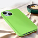 Acheter Avizar Coque pour iPhone 15 Plus Silicone Premium Semi rigide Finition Mate Douce  Vert foncé