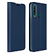 Dux Ducis Housse Pour Huawei Y6p Porte-carte Fonction Support Vidéo Bleu Nuit Etui folio Bleu Nuit en Eco-cuir, Huawei Y6p