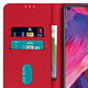 Avizar Étui Oppo A54 5G et A74 5G Protection avec Porte-carte Fonction Support rouge pas cher