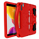 Avizar Coque iPad 9 2021 iPad 8 2020 iPad 7 2019 Enfant Panda Support Vidéo Rouge En mousse EVA à la fois durable, léger, non-toxique et facile à nettoyer. Parfait pour les enfants !