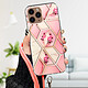 Avis Avizar Coque iPhone 11 Pro Motif géométrique avec Cordon Amovible rose