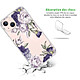 Avis LaCoqueFrançaise Coque iPhone 13 360 intégrale transparente Motif Pivoines Violettes Tendance