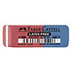 FABER-CASTELL Gomme en caoutchouc-combiné rouge/bleu x 40 Gomme