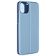 Avizar Étui Clear View pour iPhone 15 Clapet Miroir Fonction Support  Bleu - Protection en polycarbonate bleu, collection Mirror Cover, avec clapet Clear View spécialement conçu pour votre iPhone 15