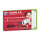 OXFORD Paquet de 32 Fiches Bristol flashcards 2.0 Non Perforées 75x125 mm A7 ligné vert Fiche Bristol