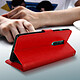 Acheter Avizar Housse OnePlus 8 Étui Folio Porte-carte Fonction Support Vintage Rouge