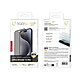 Avis Tiger Verre Trempé pour iPhone 15 Pro Recyclé Confidentiel Ultra-résistant Noir transparent