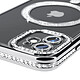 Avis Avizar Coque Diamant pour iPhone 11 Protection MagSafe Contour Strass Argent