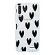 Evetane Coque Samsung Galaxy A70 360 intégrale transparente Motif Coeurs Noirs Tendance Coque Samsung Galaxy A70 360 intégrale transparente Coeurs Noirs Tendance