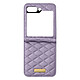 Avizar Coque pour Samsung Z Flip 5 Simili Cuir Rhombique Pliable Collection Geo  Violet - Coque en simili cuir, conçue spécialement pour votre Samsung Galaxy Z Flip 5