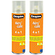 CLÉOPÂTRE Spray Colle 250ml Glue Aérocol 4 en 1 (repositionnable, ajustable, orientable) x 2 Colle en aérosol