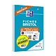 OXFORD Lot de 2 blocs de 30 fiches bristol 148X210 perforées Q5X5 blanc Fiche Bristol