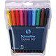 SCHNEIDER Feutre Fineliner Topliner 967 04 assorti Pochette 10 Feutre à pointe fine