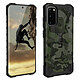 UAG Coque pour Samsung Galaxy S20 Bi-matière Pathfinder Series Forrest Camo Vert kaki Coque Vert en Polycarbonate, Galaxy S20