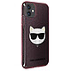 Karl Lagerfeld Coque Paillettes pour iPhone 12 Mini Choupette IKONIK  Transparent Rose Coque de protection signée Karl Lagerfeld série Choupette Head Glitter, spécialement conçue pour l'Apple iPhone 12 Mini.