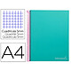 Avis LIDERPAPEL Cahier spirale Jolly A4 280p 75g quadrillé 5x5mm microperforé 4 trous-Turquoise