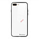 LaCoqueFrançaise Coque iPhone 7 Plus/ 8 Plus Coque Soft Touch Glossy Coeur Blanc Amour Design Coque iPhone 7 Plus/ 8 Plus Coque Soft Touch Glossy Coeur Blanc Amour Design