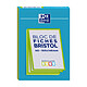 OXFORD Bloc de 30 fiches bristol 105X148 non perforées Q5/5 vert Fiche Bristol