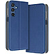 Avizar Étui pour Samsung Galaxy M35 Clapet Porte-carte et Support Bleu Étui folio en simili cuir bleu avec un aspect granulé et surpiqûre apparente, pour habiller votre Samsung Galaxy M35