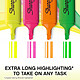 SHARPIE Surligneur FLUO XL, blister de 4, assorti pas cher