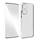 Avizar Coque pour Honor 70 Silicone Gel avec Verre trempé Dureté 9H contour noir Pack de protection intégrale 360° spécialement conçu pour Honor 70