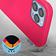 Avis Avizar Coque pour iPhone 13 Pro Max Silicone Semi-rigide Finition Soft-touch Fine Rose fuschia