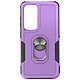 Avizar Coque Antichoc pour Samsung Galaxy S24 Anneau Support Violet - Coque en Polycarbonate, bi-matière offrant une double couche de sécurité