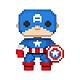 Marvel - Figurine POP! 8-Bit Captain America 9 cm Figurine POP! Marvel 8-Bit Captain America 9 cm.