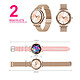 Acheter EVETANE Montre Connectée Femme Or + 1 bracelet rose offert