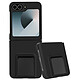 Avizar Coque Stand pour Samsung Galaxy Z Flip 6 Rigide Fonction Support Noir Béquille intégrée servant de support pratique pour regarder vos contenus ou passer des appels en mains libres