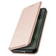 Avizar Étui pour Wiko Y81 Porte-carte Support Vidéo Clapet Magnétique  Rose gold - Étui Classic Édition en éco cuir lisse brillant Rose gold spécifiquement conçu pour votre Wiko Y81