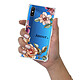 LaCoqueFrançaise Coque Xiaomi Redmi 9A Silicone antichocs Solides coins renforcés  transparente Motif Amour en fleurs pas cher